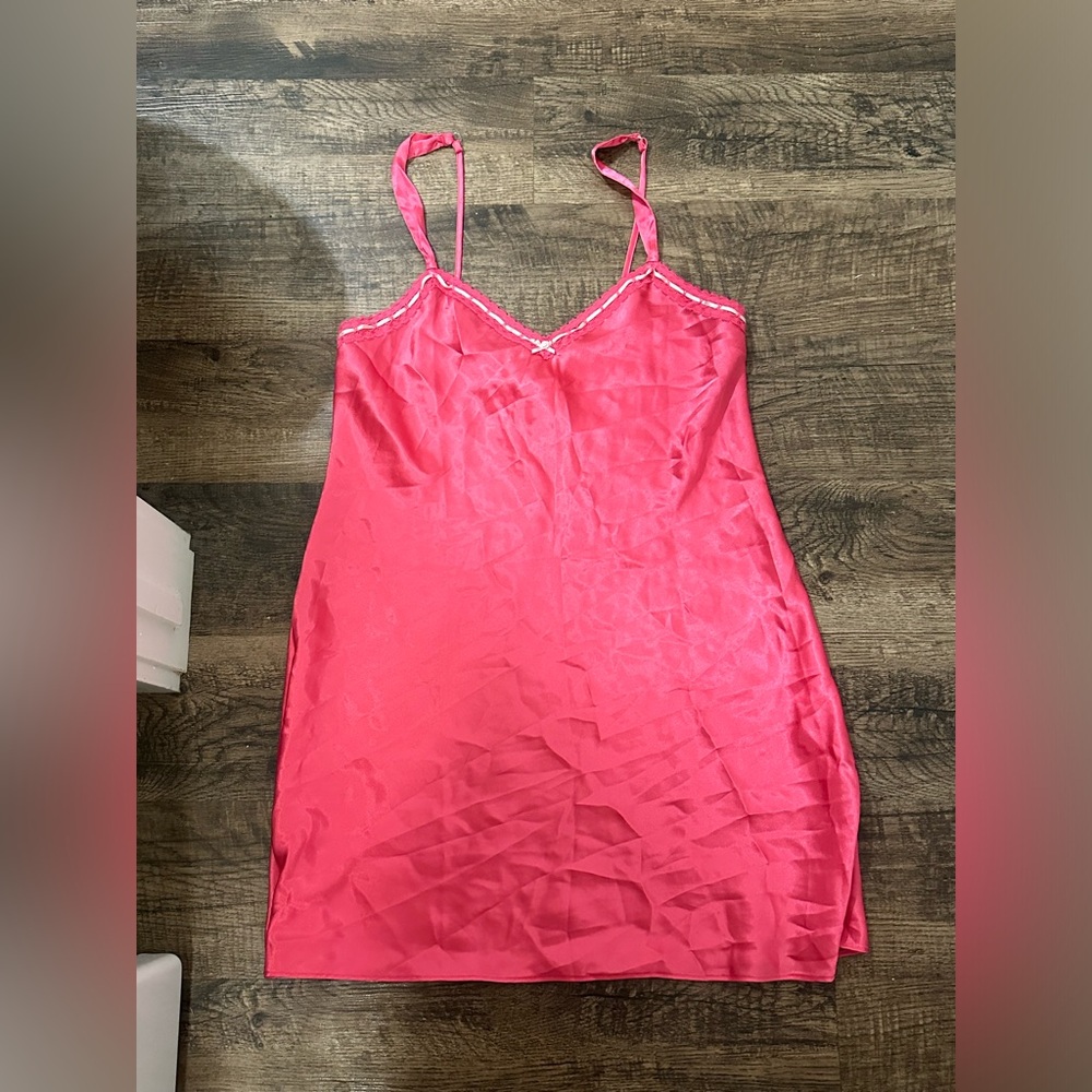Hot pink lingerie dress